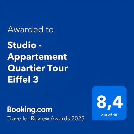 פריז Studio - Appartement Quartier Tour Eiffel 3 Free Netflix מראה חיצוני תמונה